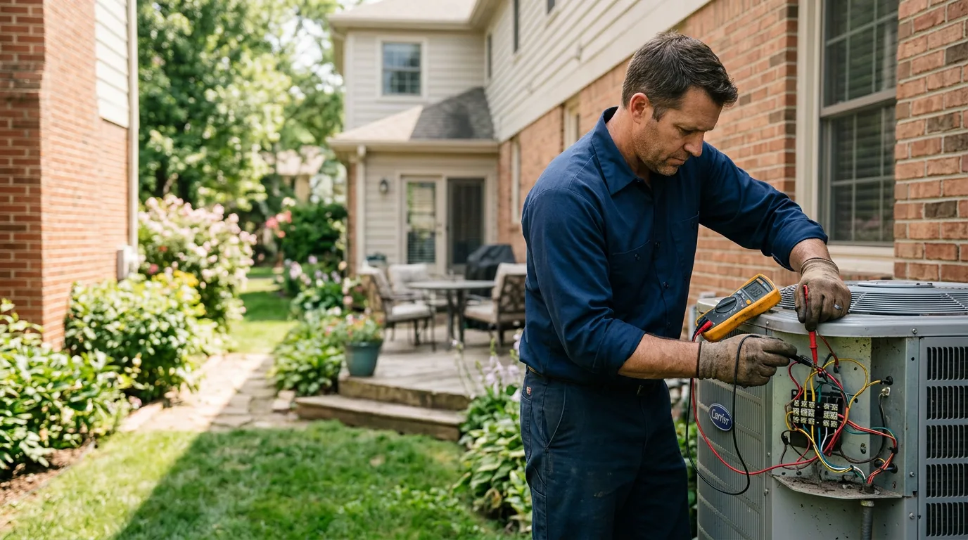 HVAC technician working near Karns City, PA
